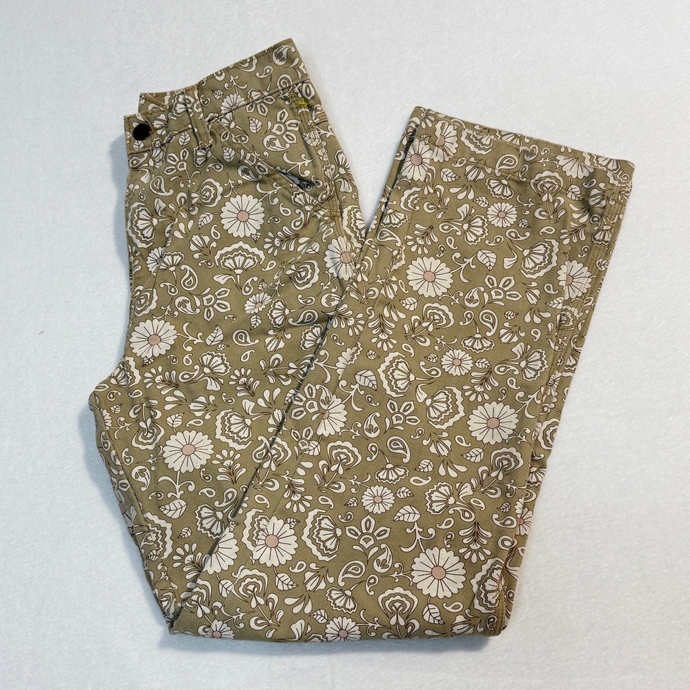 Dickies Women's Straight Leg Jeans - Floral Tan